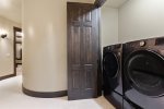 Perfectly tucked away washer and dryer 